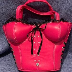 Corset Bustier Purse RED Cute!